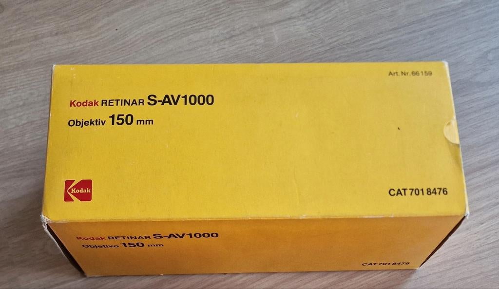 Kodak Retinar S-AV1000 150mm Vintage Telelens, Ophalen of Verzenden, Zo goed als nieuw, Telelens