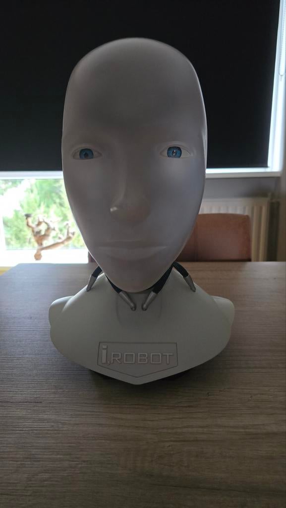 i-Robot Hoofd Display Model met Blauwe Ogen, Verzamelen, Poppetjes en Figuurtjes, Gebruikt, Ophalen of Verzenden