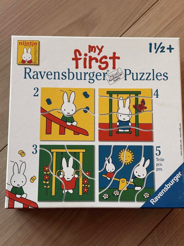 Nijntje Ravensburger puzzels, Ophalen, Minder dan 10 stukjes, Zo goed als nieuw, 2 tot 4 jaar