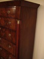 Zeer fraaie mahonie empire chiffoniere ladekast, Ophalen