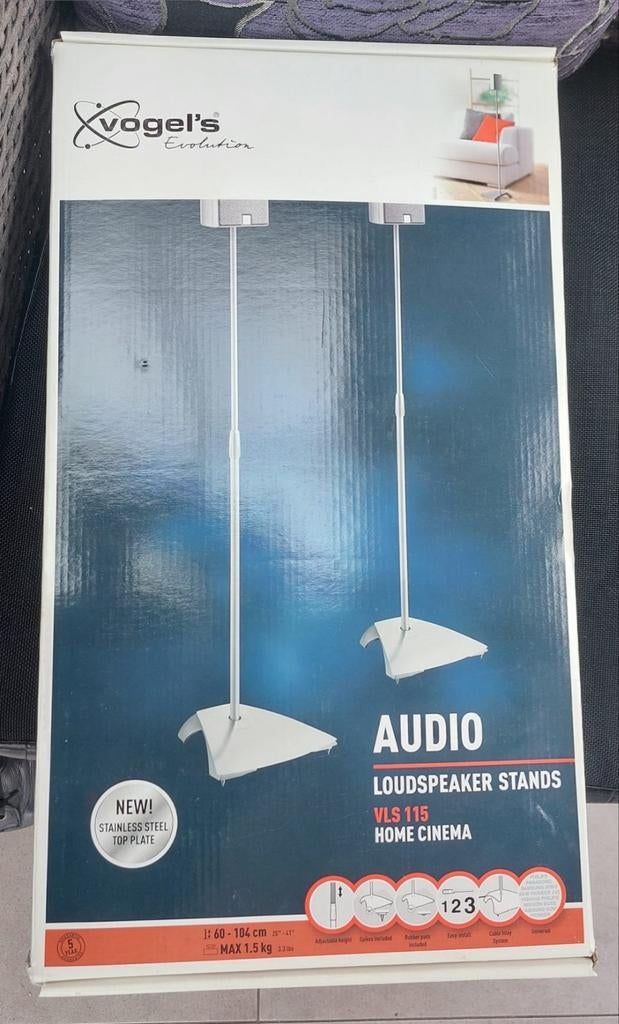 Vogel's VLS 115 Luidsprekerstandaards - Wit, Audio, Tv en Foto, Luidsprekers, Ophalen of Verzenden
