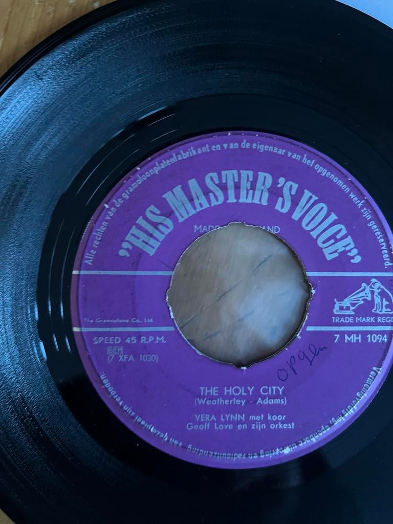 Vera Lynn - The Holy City - 7" Single, Gebruikt, 7 inch, Single, Ophalen of Verzenden