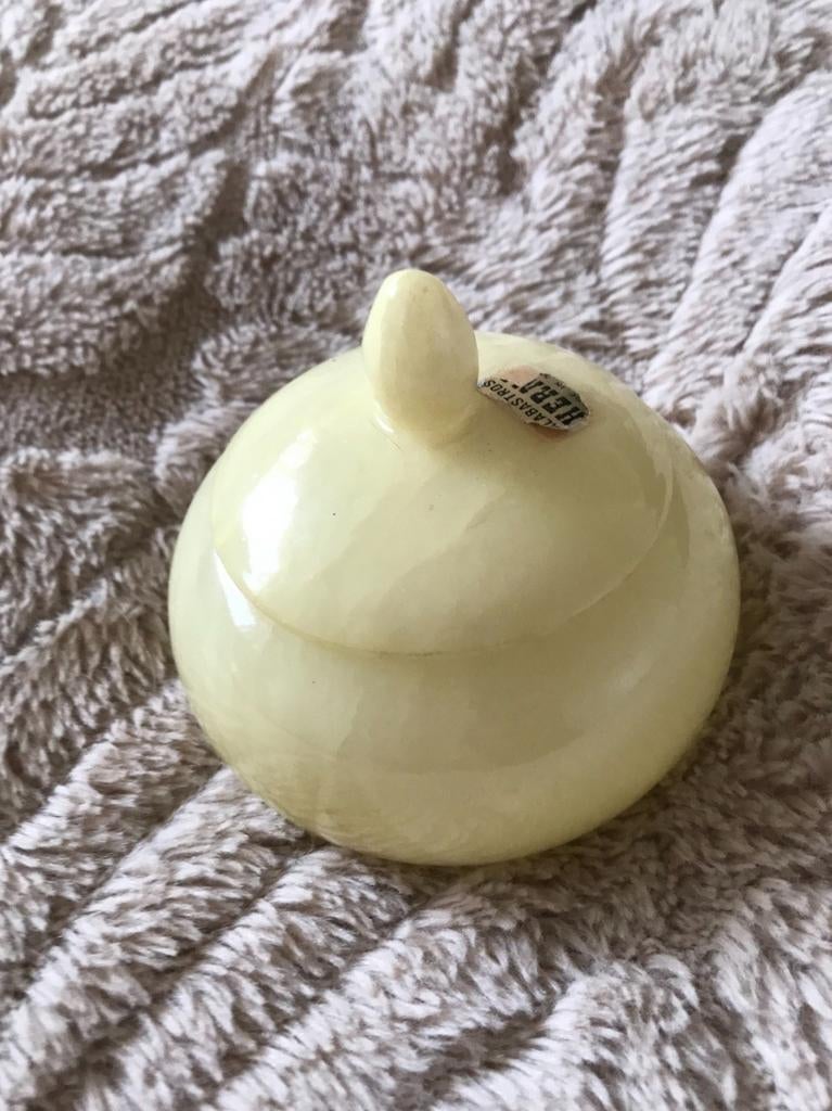 Spaans Marmeren Potje met Deksel, Ophalen of Verzenden, Rond
