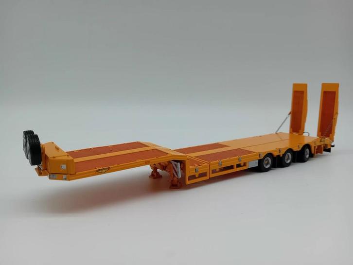 WSI 3 ASSIGE UITSCHUIFBARE BROSHUIS DIEPLADER MET KLEPPEN, Hobby en Vrije tijd, Modelauto's | 1:50, Nieuw, Bus of Vrachtwagen