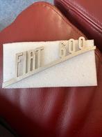Fiat 600 Embleem - Origineel Oldtimer Onderdeel, Auto-onderdelen, Ophalen of Verzenden, Gebruikt