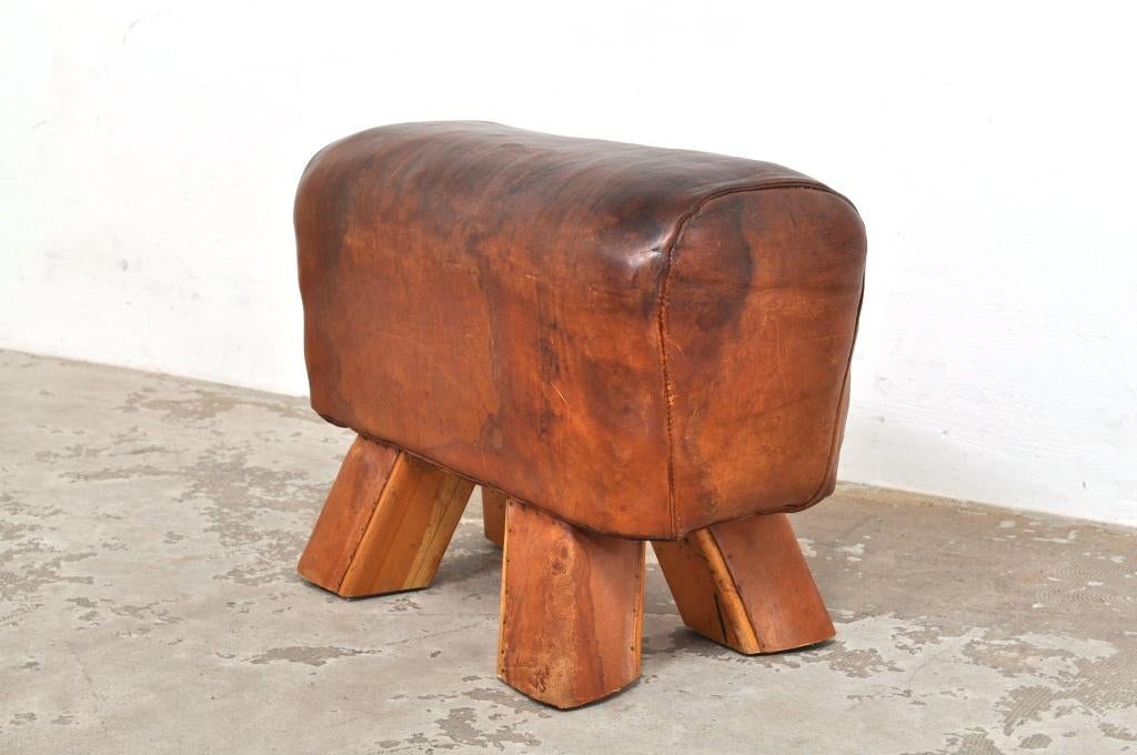 Vintage turnbok kruk voetenbankje jaren 30 EYECATCHER, Ophalen of Verzenden, Gebruikt, Overige materialen