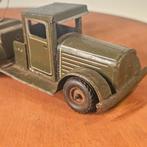 Vintage Blikken Auto Leger Groen - 13 cm, Ophalen, Gebruikt, G, G