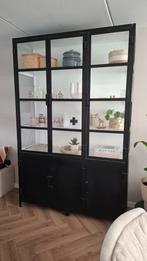 Apothekerskast Giga Meubel Zwart - Industriële Vitrinekast, Ophalen, Gebruikt