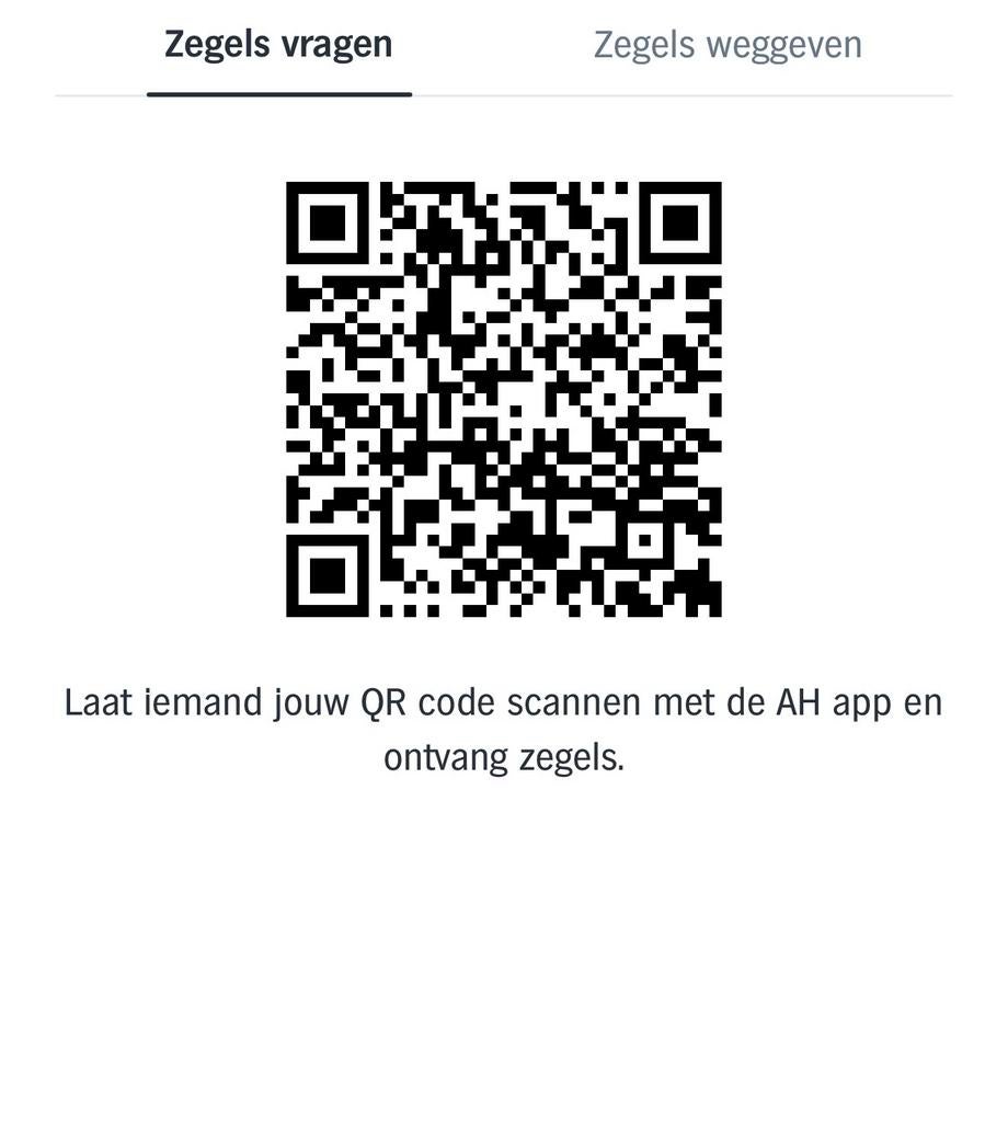 AH Zegels Vragen Brabantia - QR Code Scannen, Ophalen, Nieuw, Winkel of Supermarkt