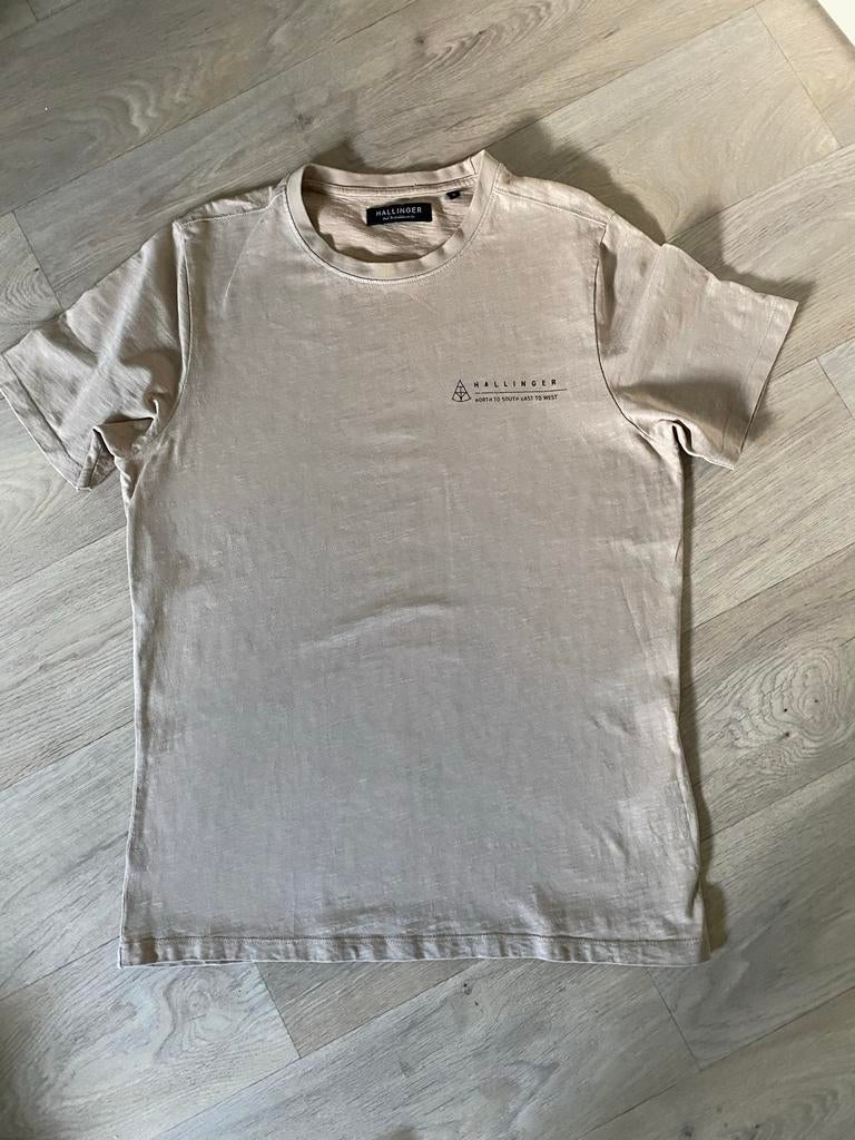 Hallinger T-shirt The Sting Maat L, Kleding | Heren, T-shirts, Ophalen of Verzenden, Gedragen, Maat 52/54 (L), Beige