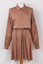 Lente! Jurk van zijde van JANICE maat 40, Kleding | Dames, Jurken, Maat 38/40 (M), Bruin, Ophalen of Verzenden, Zo goed als nieuw