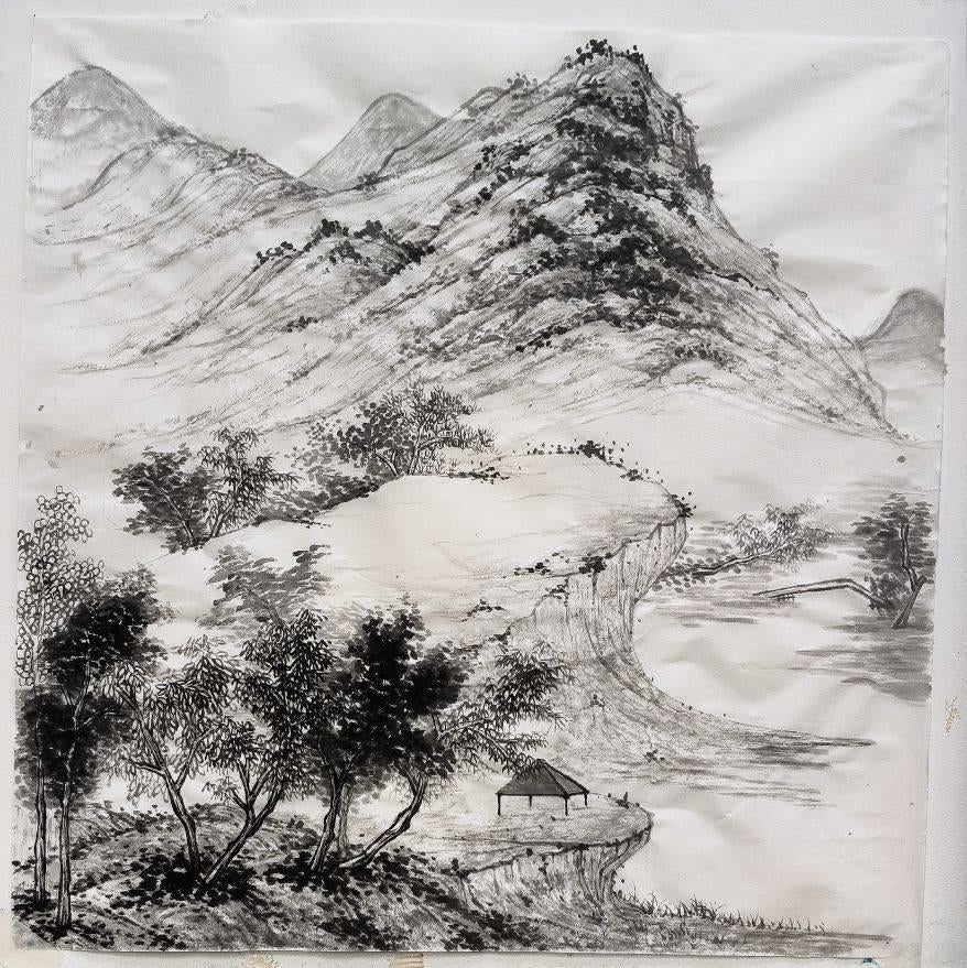 Chinese Handgeschilderde Inktschilderkunst, Verzenden