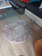 Glazen salontafel 49,5x50x45 cm, Ophalen of Verzenden