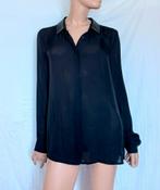 TOMMY HILFIGER Blouse , Maat 40 , ZIJDE, Verzenden, Zo goed als nieuw, Maat 38/40 (M), Zwart