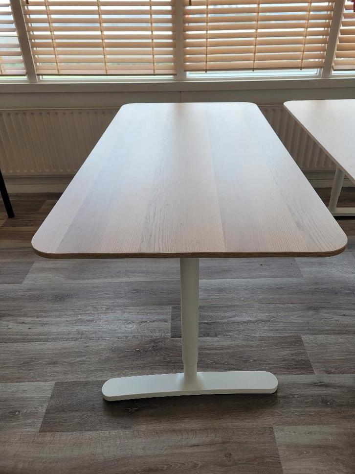 Ikea Bekant bureau 160x80, Huis en Inrichting, Bureaus, Zo goed als nieuw, Bureau, In hoogte verstelbaar, Ophalen