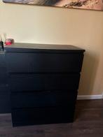 Zwarte IKEA ladekast met 4 lades, Ophalen, Overige materialen, Gebruikt, 100 tot 150 cm