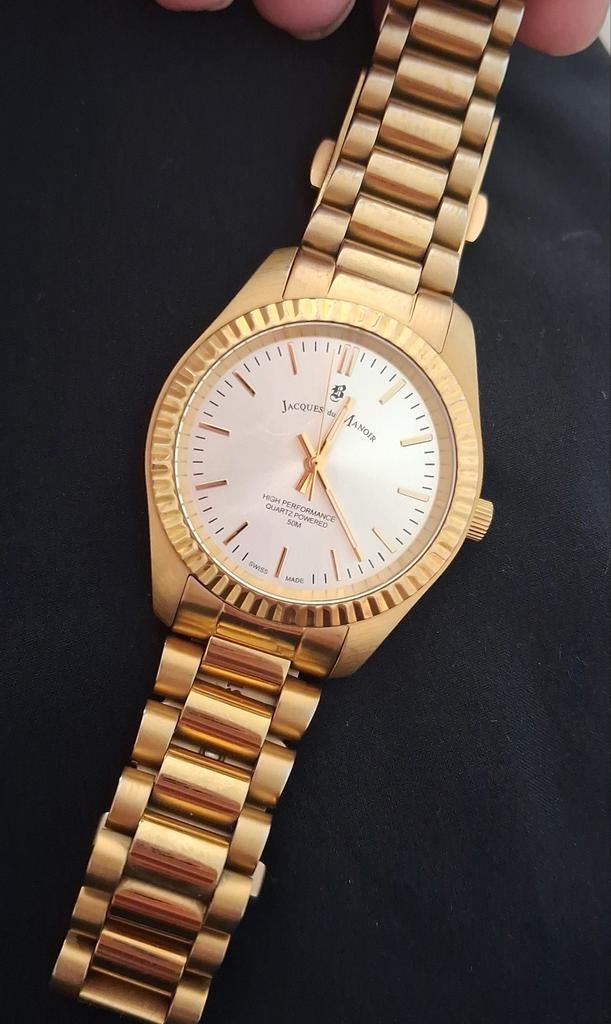 Jacques du manoir horloge Dames, Ophalen, Zo goed als nieuw, Staal, Overige merken