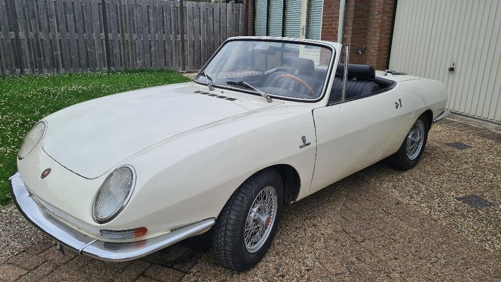 Fiat 850 Sport Spider – 1970 – Origineel, Auto's, 903 cc, Achterwielaandrijving, Zwart, Cabriolet