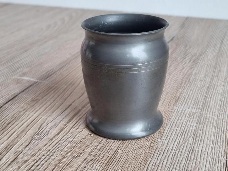 Prachtig Antieke Beker van Tin Gemerkt Rio Tiel Holland PVL, Antiek en Kunst, Antiek | Tin, Verzenden