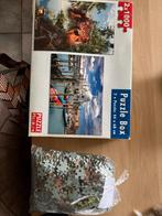 Puzzel Box 2x1000 stukjes - Venetië & Leeuw, Ophalen of Verzenden, 500 t/m 1500 stukjes, Gebruikt, Legpuzzel