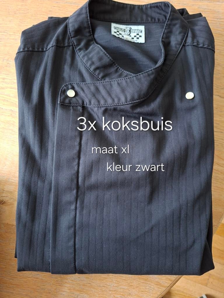 Koksbuis maat xl,broek maat 60 zwart Chaud Devant set €40,-, Kleding | Heren, Overige Herenkleding, Zo goed als nieuw, Ophalen