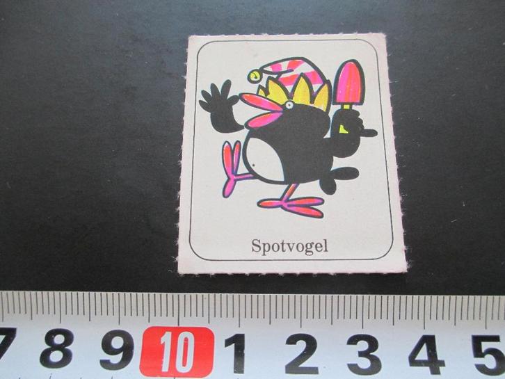 sticker davino ijs strip vogel -- spotvogel, Verzamelen, Stickers, Zo goed als nieuw, Ophalen