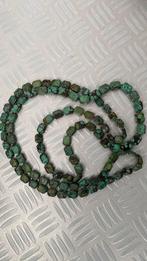 150 cm Tibet Turkoois Ketting met Achthoekige Kralen, Gebruikt, Blauw, Ophalen of Verzenden, Steen of Mineraal