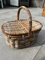 Klassieke picknickmand van hout, Hobby en Vrije tijd, Picknickmanden, Ophalen, Gebruikt, Zonder inhoud