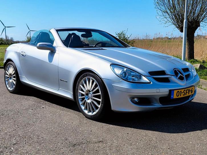 Mercedes-Benz SLK 1.8 Slk200 Kompr Roadster AUT 2004 Grijs, Auto's, Mercedes-Benz, Particulier, SLK, ABS, Airbags, Airconditioning