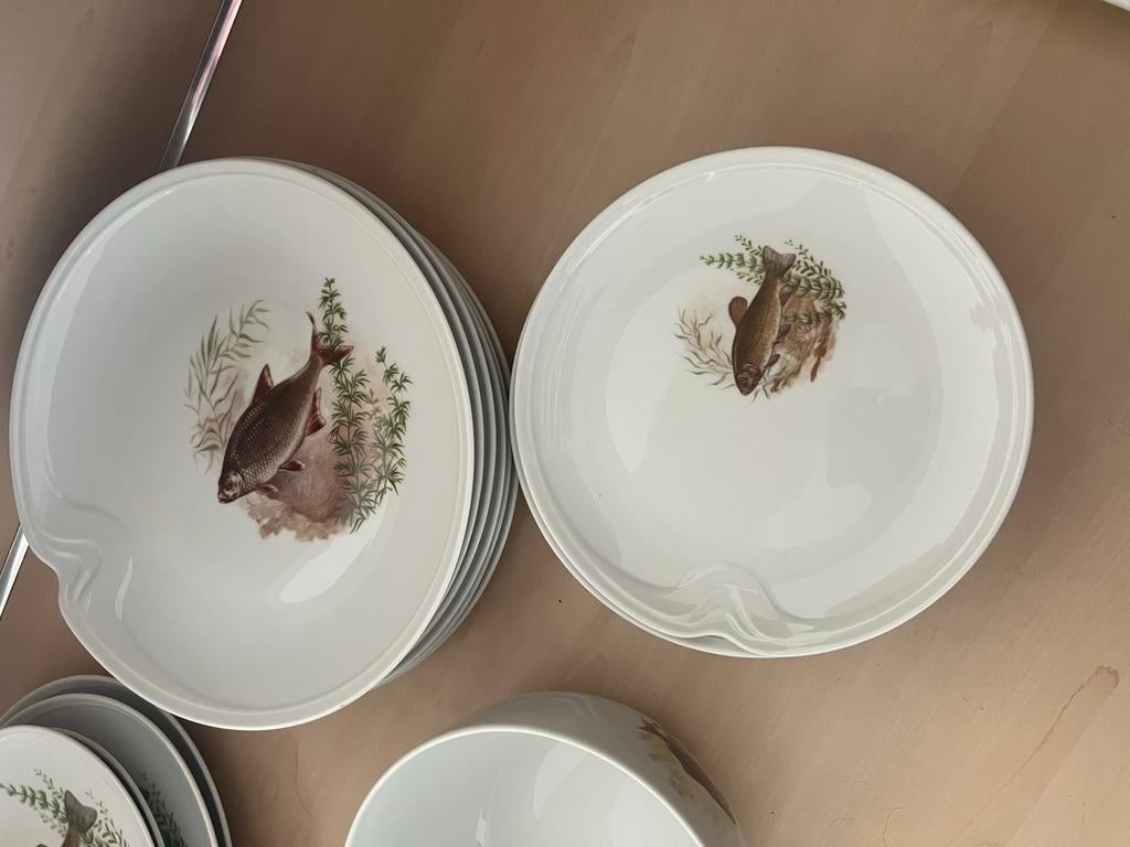 Servies met vissen, Ophalen, Gebruikt, Keramiek, Overige stijlen