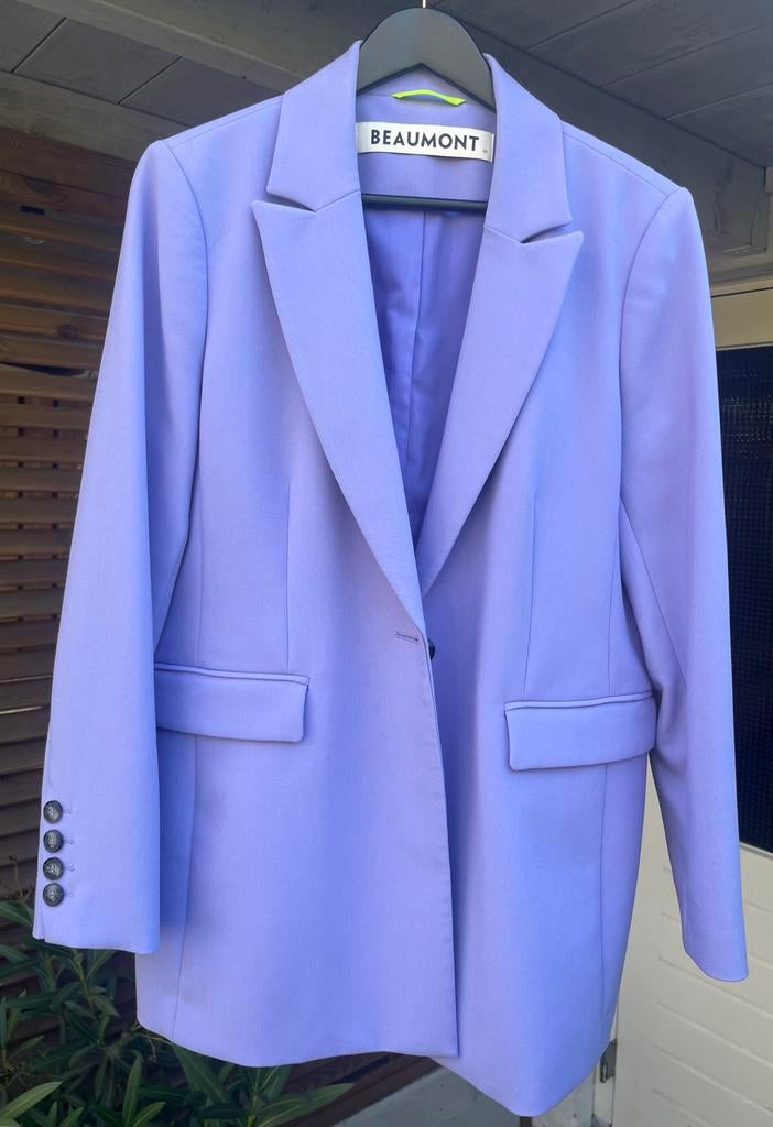Beaumont lila blazer maat 44, Kleding | Dames, Jasjes, Kostuums en Pakken, Ophalen of Verzenden, Zo goed als nieuw, Maat 42/44 (L)