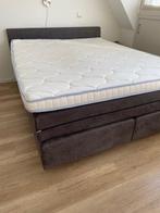 Eastborn 2-persoons Boxspring, Huis en Inrichting, Ophalen, Gebruikt, Tweepersoons, Grijs