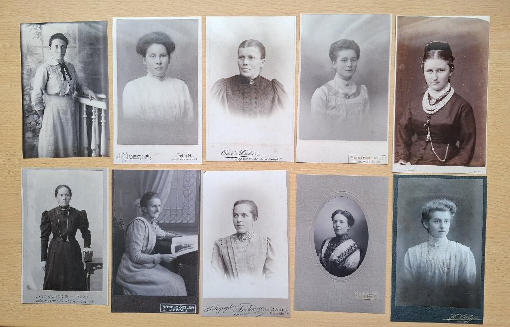portretfoto's vrouwen rond 1915, Verzenden, Foto, Nieuw, Buitenland