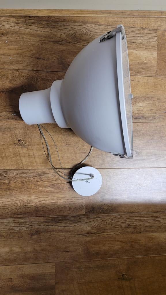 Witte hanglamp, Verzenden, Metaal, Minder dan 50 cm