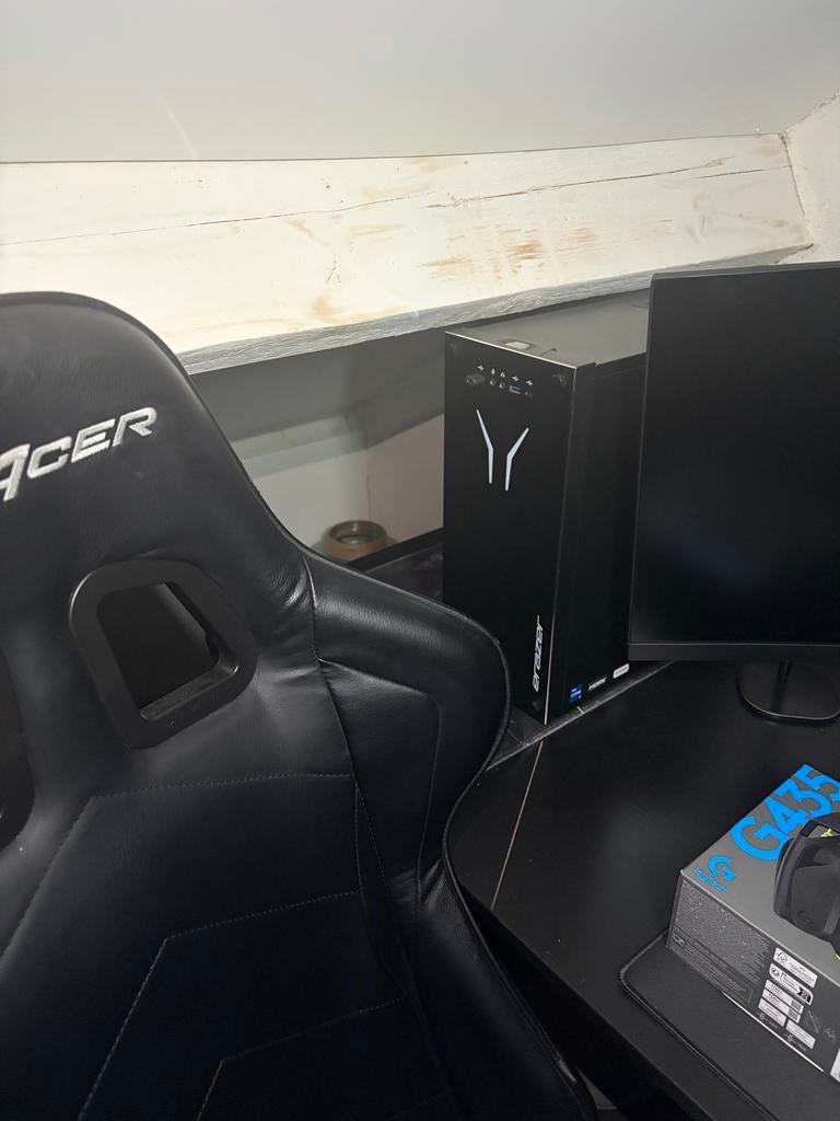 Gaming setup, Computers en Software, Desktop Pc's, Verzenden, Gebruikt, Met monitor, Gaming