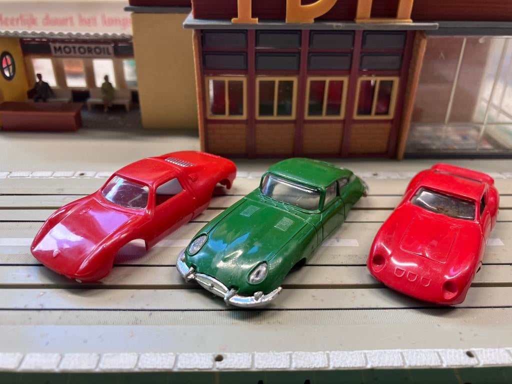 Faller AMS 3 kapjes Ferrari 250GT Porsche 904 Jaguar E-type, Ophalen of Verzenden, Zo goed als nieuw, Elektrisch, Overige merken