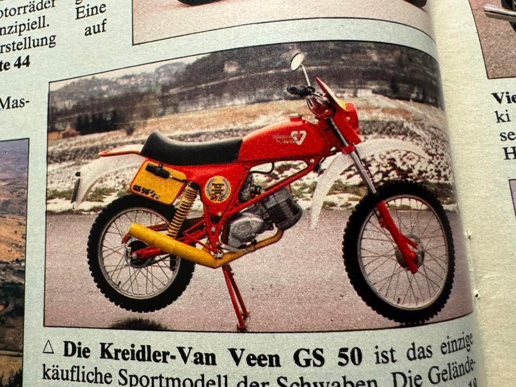 Test 1980 Kreidler van Veen GS50, Ophalen of Verzenden, Zo goed als nieuw, Motoren