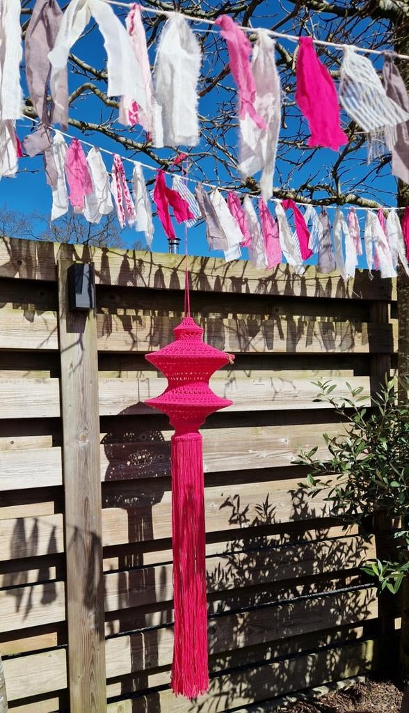 Handgehaakte Lampion - 100% Puur Handwerk & Decoratie, Ophalen of Verzenden, Nieuw, Versiering, Overige