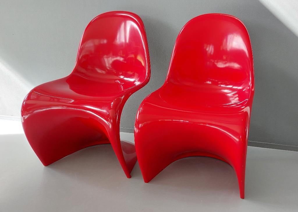 Verner Panton S chairs 1st edition Herman Miller 1968, Huis en Inrichting, Stoelen, Ophalen, Kunststof, Zo goed als nieuw, Mid century design