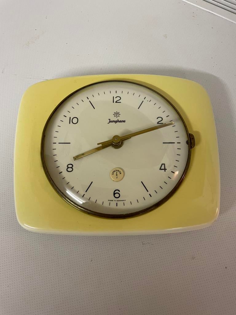Antieke wandklok Junghans, Antiek en Kunst, Antiek | Klokken, Ophalen of Verzenden