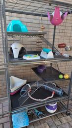 Dubbele Critter Nation knaagdierenkooi, Dieren en Toebehoren, Ophalen, Kooi, Gebruikt, 90 cm of meer