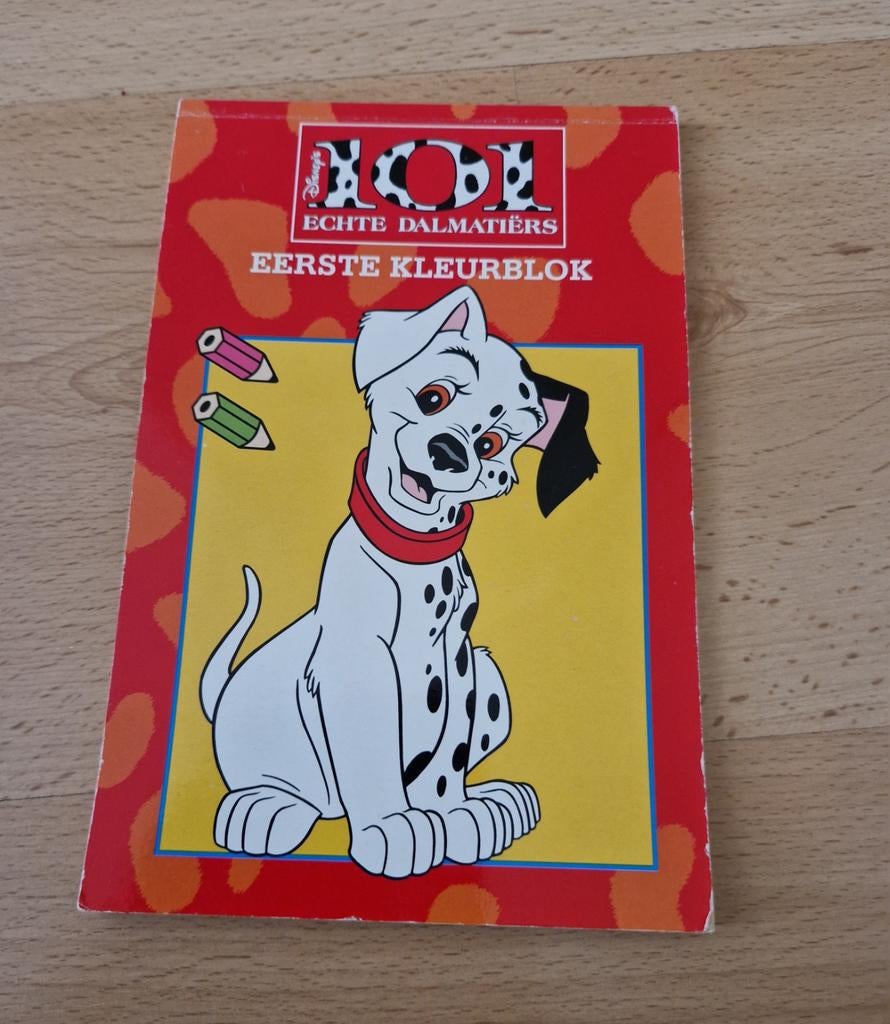 Disney 101 dalmatiers dalmatians kleurboek kleurblok vintage, Ophalen of Verzenden, Overige figuren, Zo goed als nieuw, Beeldje of Figuurtje