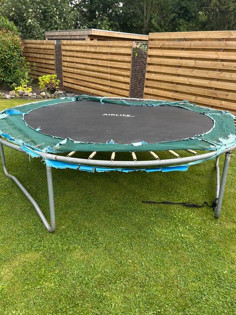 Grote trampoline Airlife zwaar, Ophalen, Zo goed als nieuw