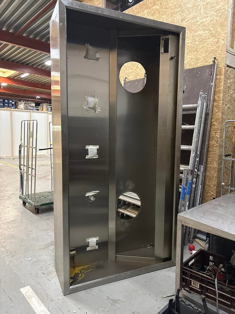 RVS afzuigkap / dampkap 260x130x50, Ophalen, Gebruikt, Vrijstaand, Overige typen