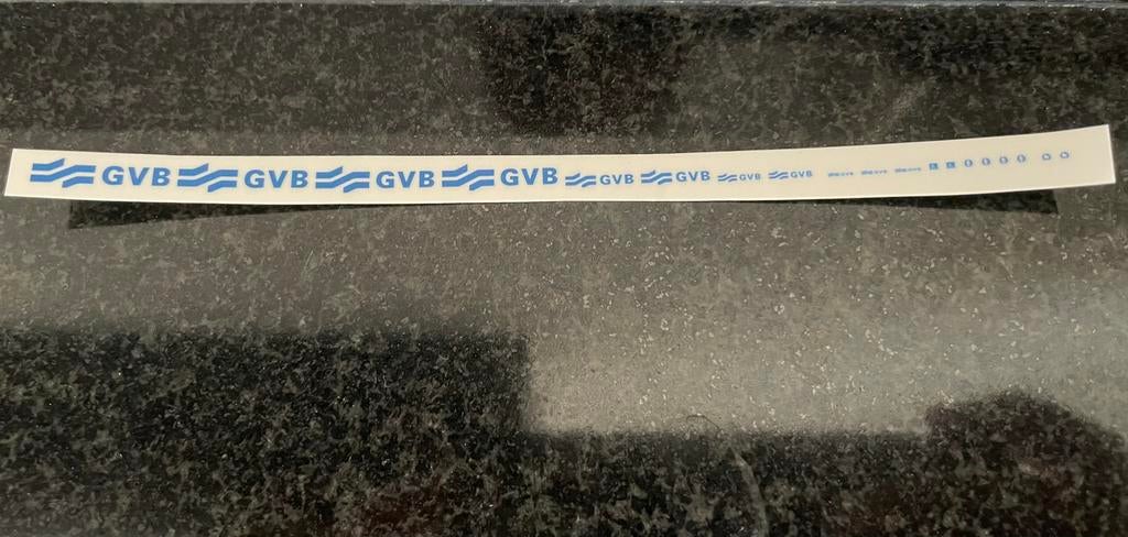 Decals transfer set GVB amsterdam bus ov modelbus 1:87 H0, Hobby en Vrije tijd, Modelauto's | 1:87, Verzenden, Nieuw, Overige merken