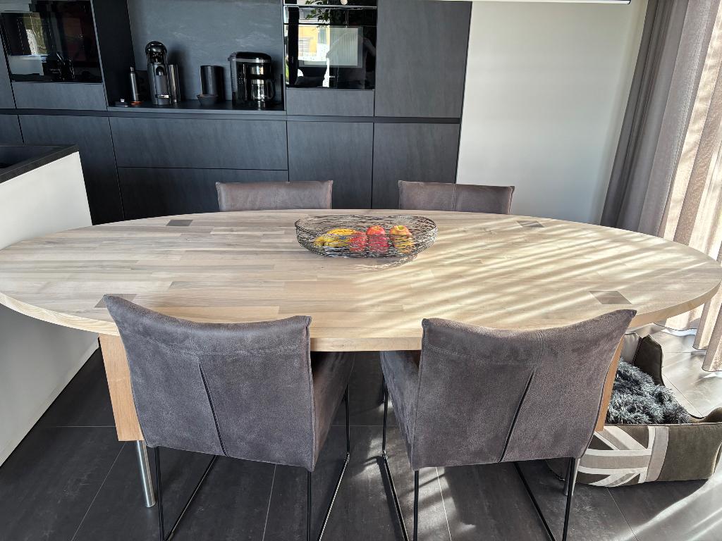 Eetkamertafel Pilat&Pilat, Huis en Inrichting, Tafels | Eettafels, Ophalen, 100 tot 150 cm, 200 cm of meer, Zo goed als nieuw