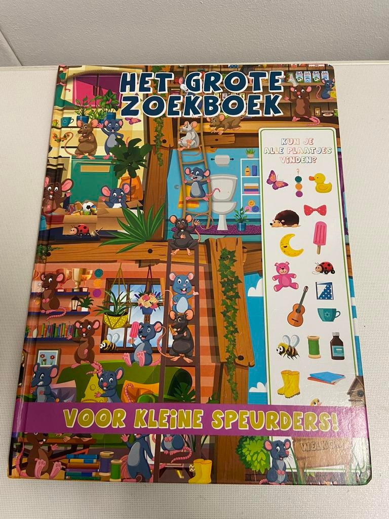 Het GROTE zoekboek voor kleine speurders 38/28cm, Boeken, Ophalen of Verzenden, Zo goed als nieuw, Uitklap-, Voel- of Ontdekboek