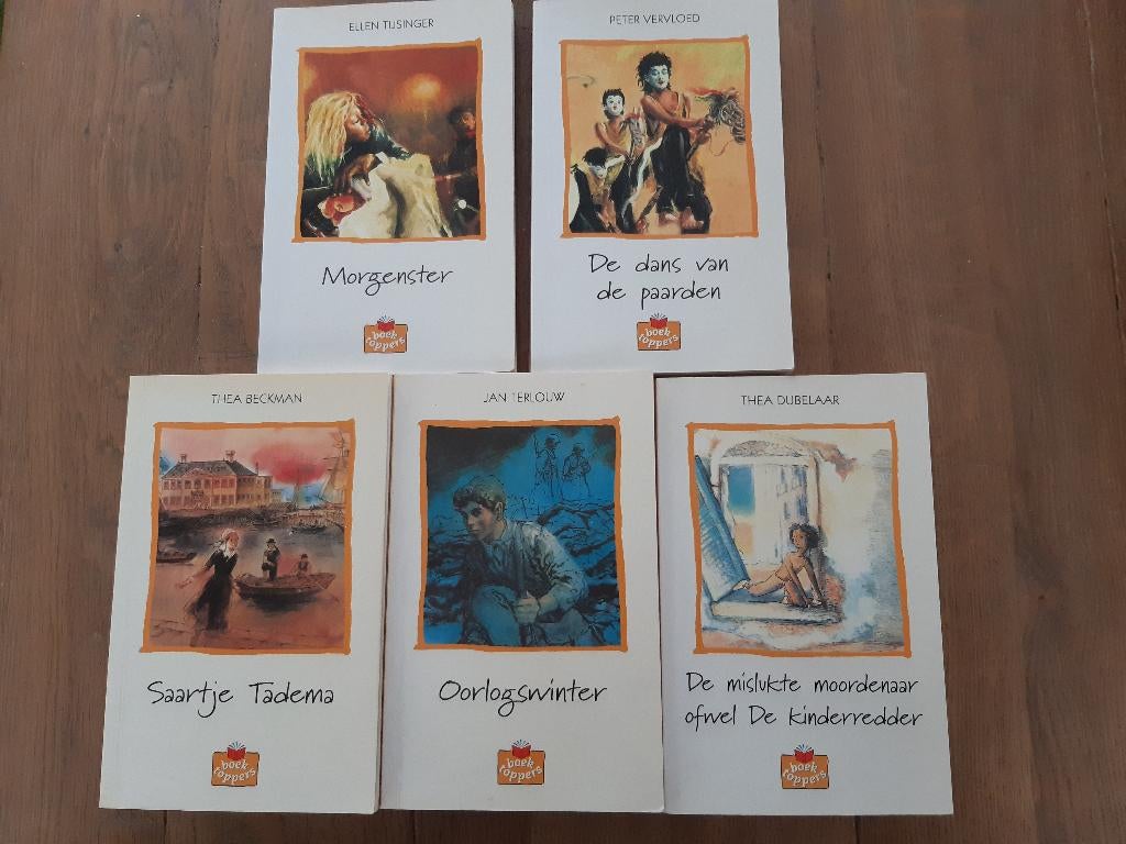 BOEKTOPPERS, 5 STUKS, Ophalen of Verzenden, Gelezen, Fictie algemeen