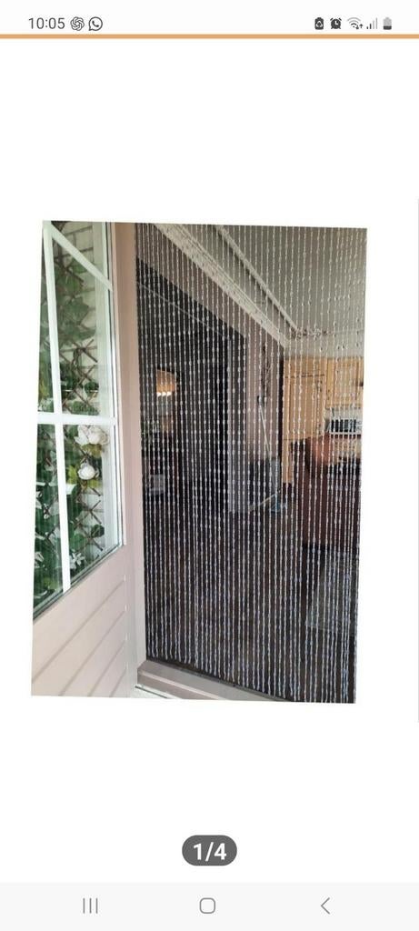 Vliegengordijn deur - makkelijk verstelbaar/inkortbaar, Doe-het-zelf en Verbouw, Deuren en Horren, Kunststof, 80 tot 100 cm, Hordeur