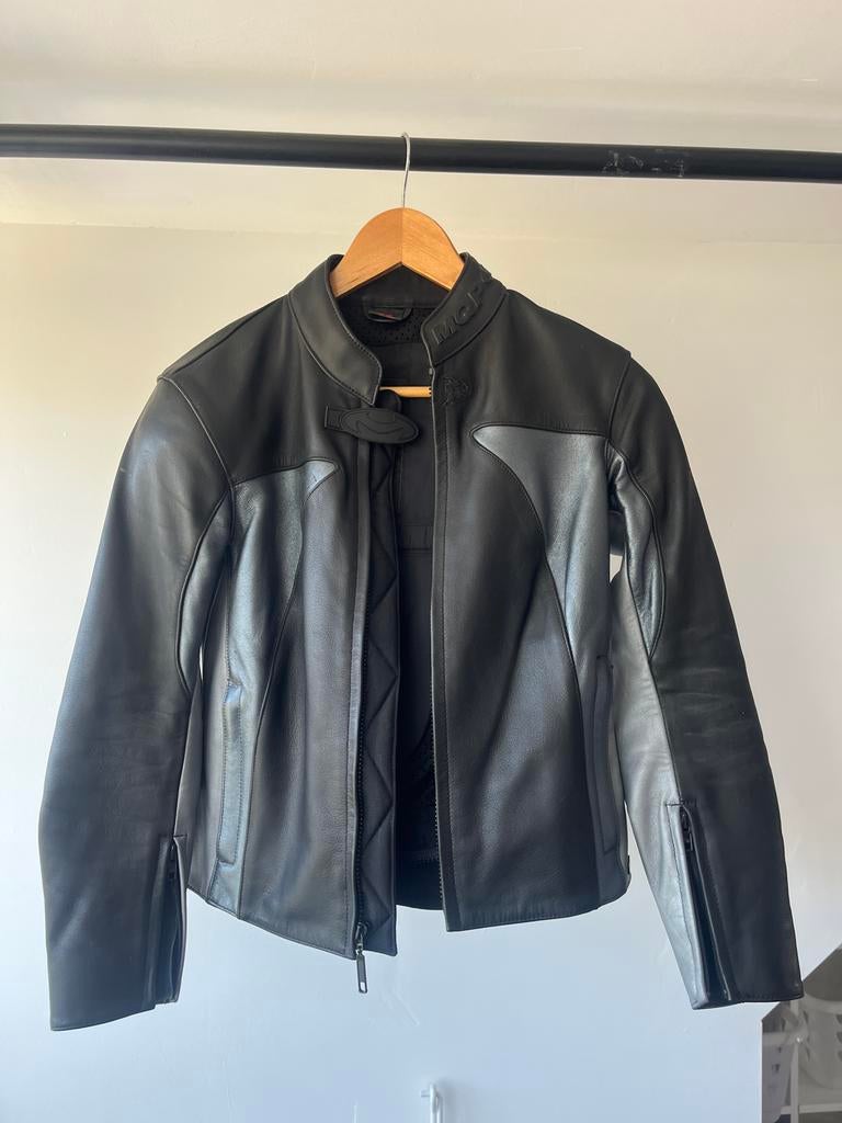 MQP Leren Motorjas Maat 36, Motoren, Kleding | Motorkleding, Ophalen, Tweedehands, Dames, Jas | leer